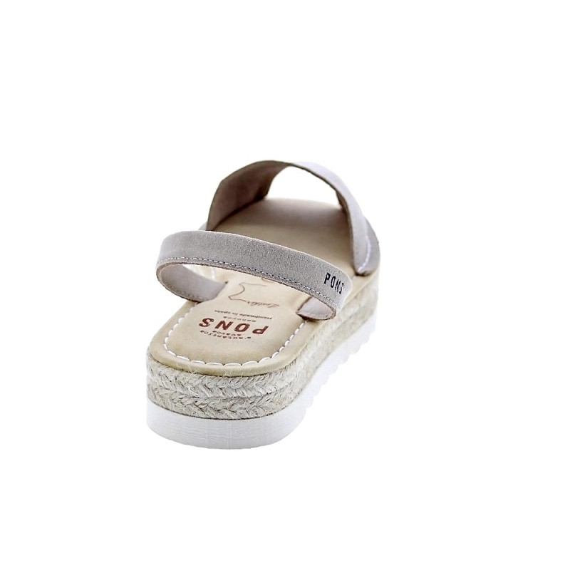 Abarcas menorquinas Avarca Pons zapatos Mujer modelo 116F Plataforma Beige 