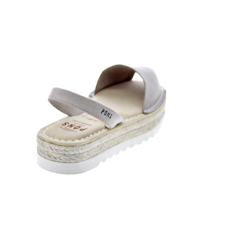 Abarcas menorquinas Avarca Pons zapatos Mujer modelo 116F Plataforma Beige 