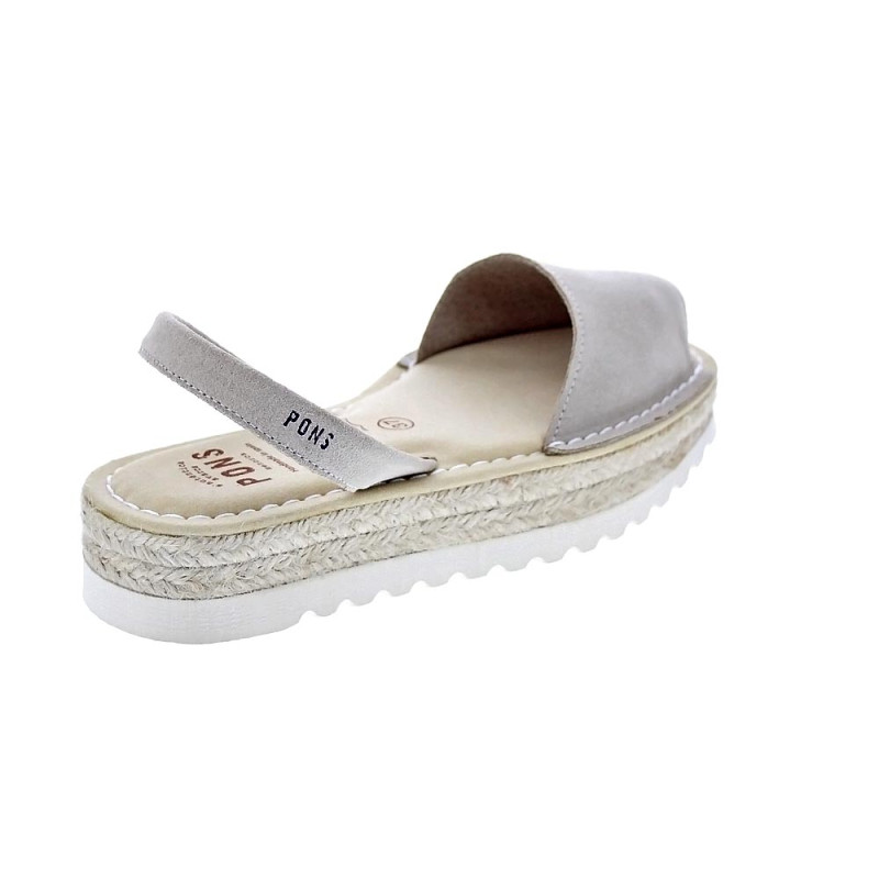 Abarcas menorquinas Avarca Pons zapatos Mujer modelo 116F Plataforma Beige 