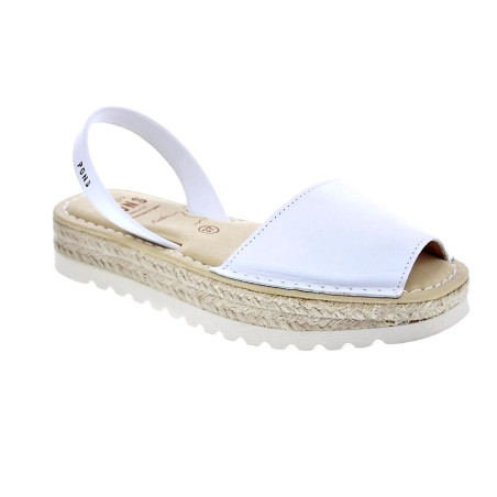 Abarcas menorquinas Avarca Pons zapatos Mujer modelo 116F Blanco 