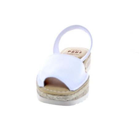 Abarcas menorquinas Avarca Pons zapatos Mujer modelo 116F Blanco 