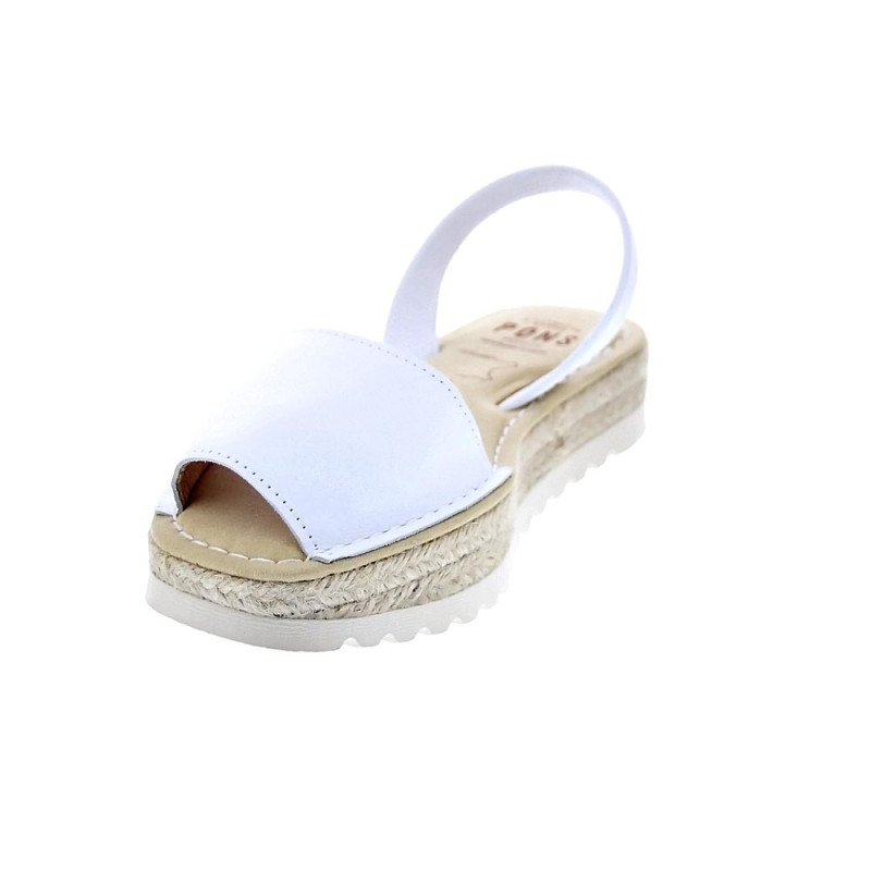 Abarcas menorquinas Avarca Pons zapatos Mujer modelo 116F Blanco 