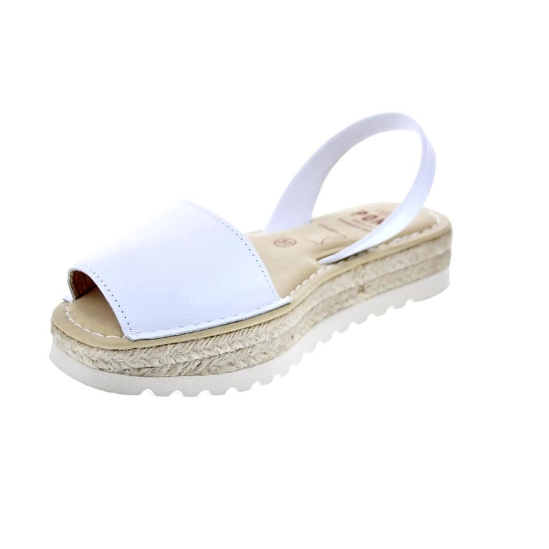 Abarcas menorquinas Avarca Pons zapatos Mujer modelo 116F Blanco 
