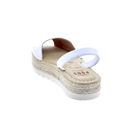 Abarcas menorquinas Avarca Pons zapatos Mujer modelo 116F Blanco 