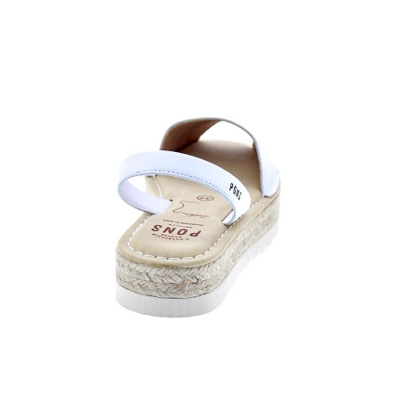 Abarcas menorquinas Avarca Pons zapatos Mujer modelo 116F Blanco 