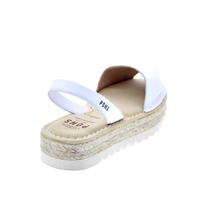 Abarcas menorquinas Avarca Pons zapatos Mujer modelo 116F Blanco 