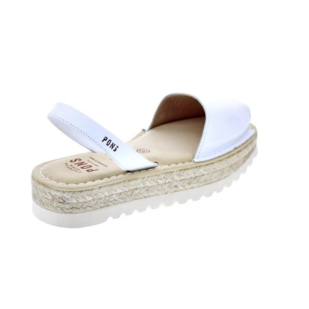 Abarcas menorquinas Avarca Pons zapatos Mujer modelo 116F Blanco 