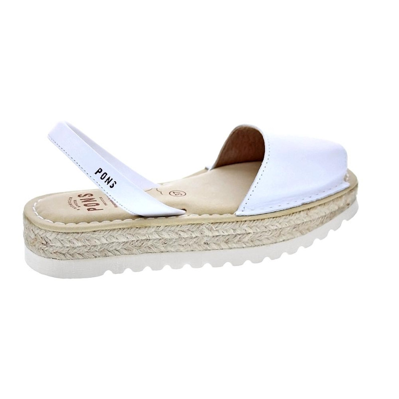 Abarcas menorquinas Avarca Pons zapatos Mujer modelo 116F Blanco 