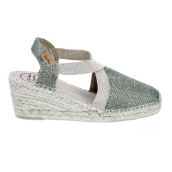 Alpargatas Toni Pons zapatos Mujer modelo Triton cuña Verde 