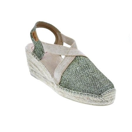 Alpargatas Toni Pons zapatos Mujer modelo Triton cuña Verde 