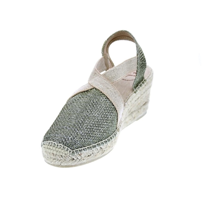 Alpargatas Toni Pons zapatos Mujer modelo Triton cuña Verde 
