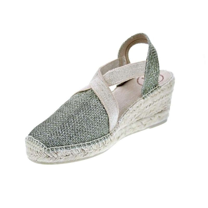 Alpargatas Toni Pons zapatos Mujer modelo Triton cuña Verde 