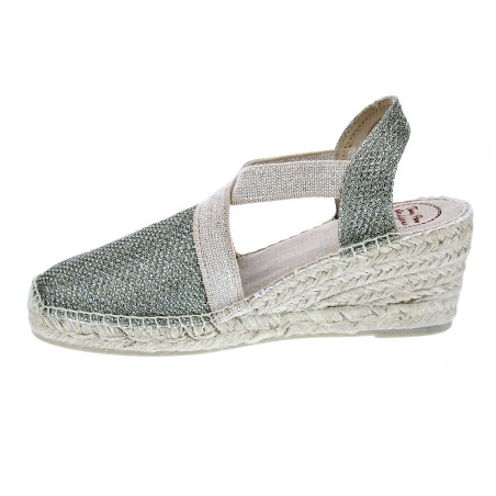 Alpargatas Toni Pons zapatos Mujer modelo Triton cuña Verde 