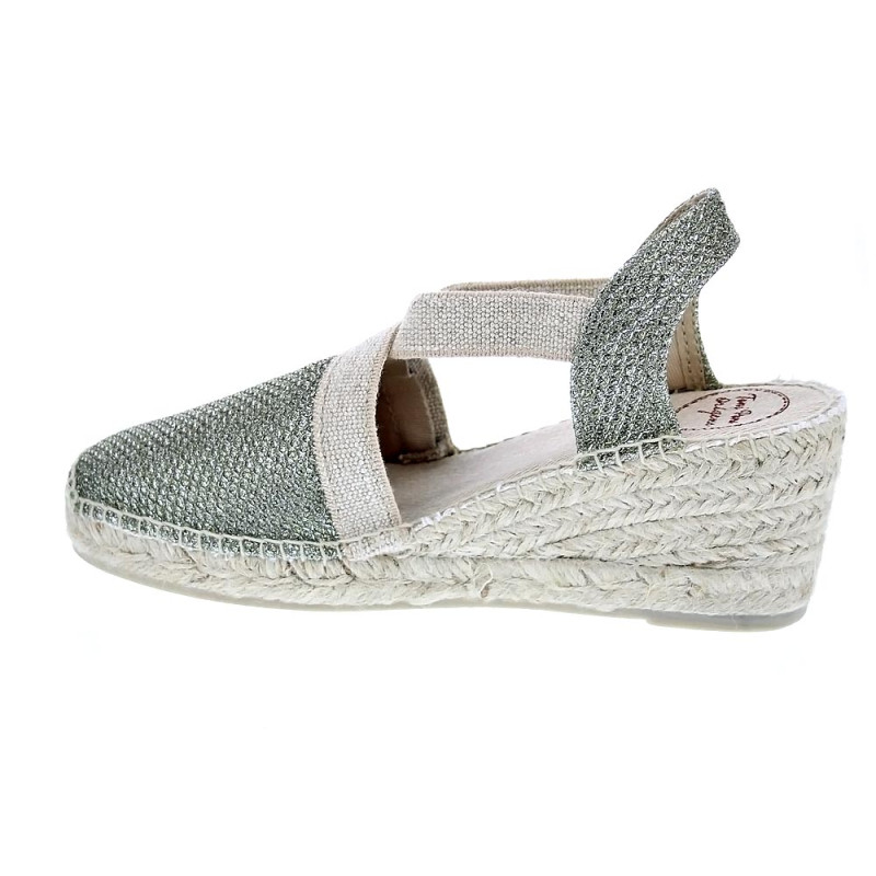 Alpargatas Toni Pons zapatos Mujer modelo Triton cuña Verde 