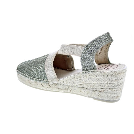 Alpargatas Toni Pons zapatos Mujer modelo Triton cuña Verde 