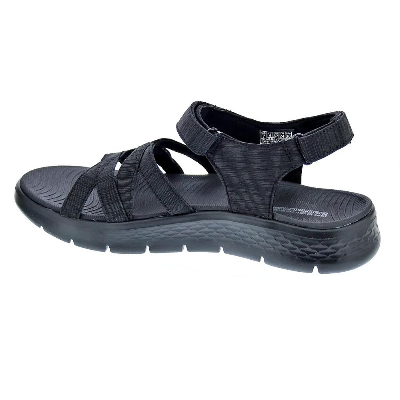 Sandalias Skechers zapatos Mujer modelo Go Walk Negro 