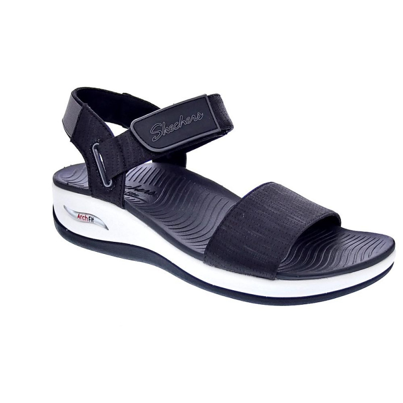 Sandalias Skechers zapatos Mujer modelo Arch Fit Negro 