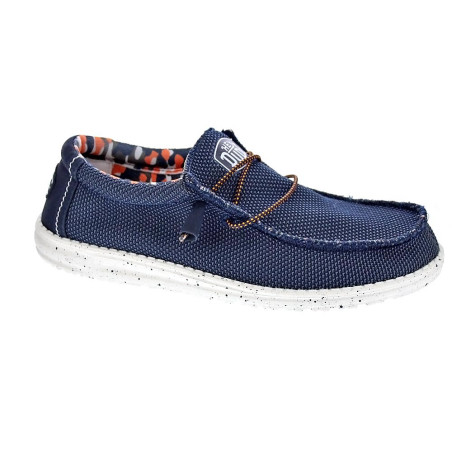 Mocasines Hey Dude zapatos Hombre modelo Wally Sox Azul 
