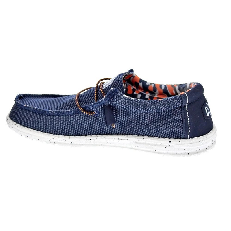 Mocasines Hey Dude zapatos Hombre modelo Wally Sox Azul 
