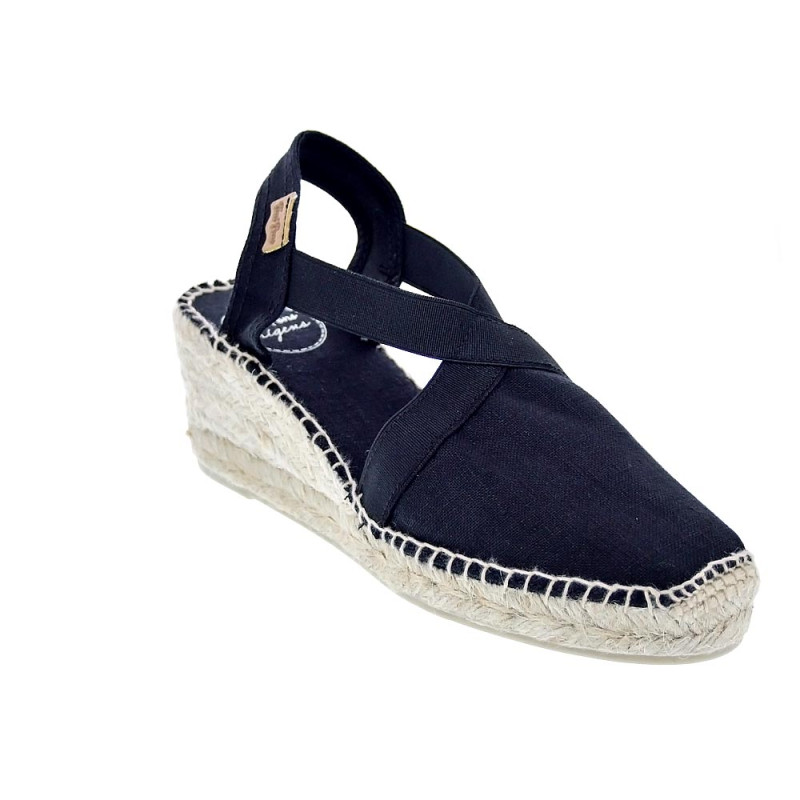 Zuecos Toni Pons zapatos Mujer modelo Ter Negro Elástico
