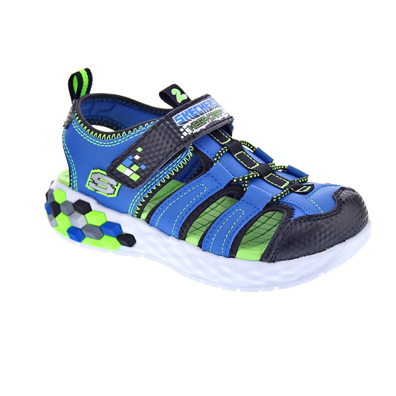 Sandalias Skechers zapatos Niño modelo Mega Splash Azul 
