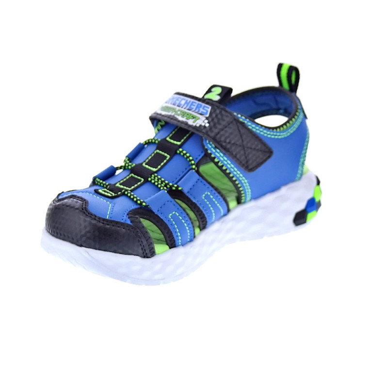 Sandalias Skechers zapatos Niño modelo Mega Splash Azul 