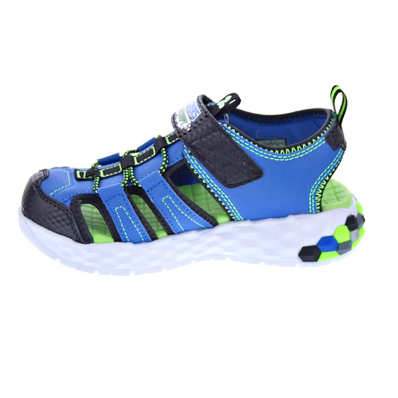 Sandalias Skechers zapatos Niño modelo Mega Splash Azul 