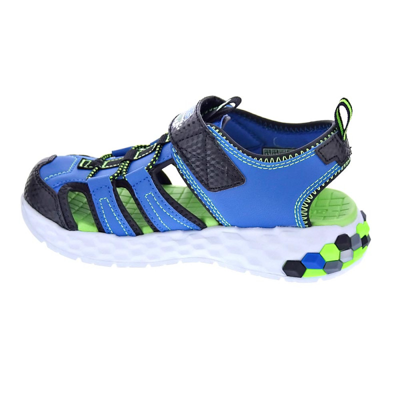 Sandalias Skechers zapatos Niño modelo Mega Splash Azul 