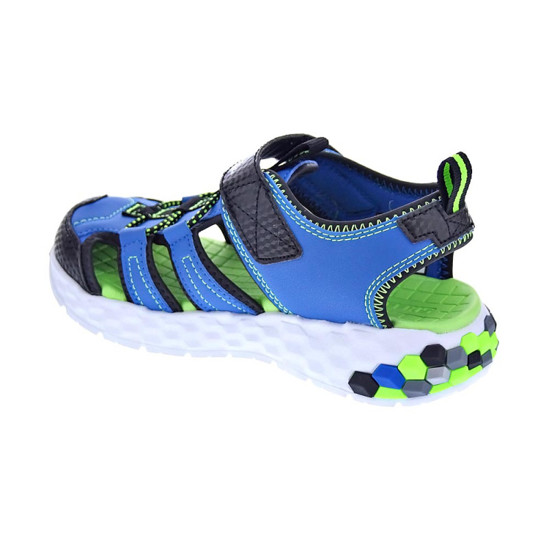 Sandalias Skechers zapatos Niño modelo Mega Splash Azul 