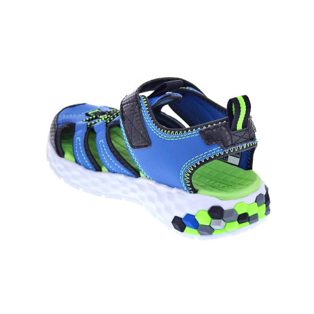 Sandalias Skechers zapatos Niño modelo Mega Splash Azul 