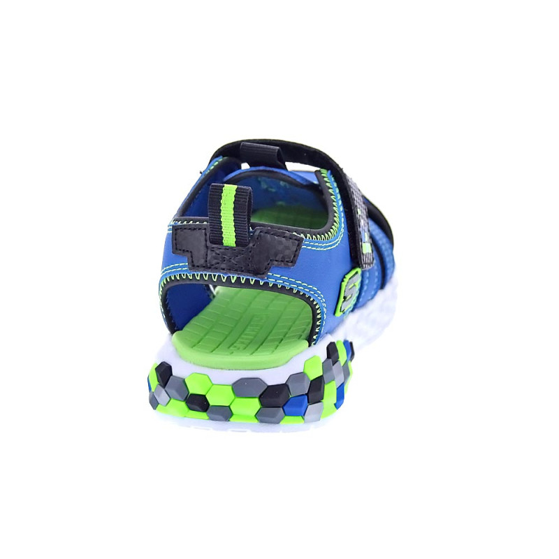 Sandalias Skechers zapatos Niño modelo Mega Splash Azul 