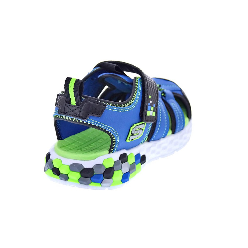 Sandalias Skechers zapatos Niño modelo Mega Splash Azul 