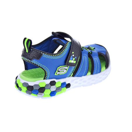Sandalias Skechers zapatos Niño modelo Mega Splash Azul 