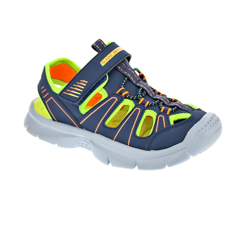 Sandalias Skechers zapatos Niño modelo Relix Valder Azul 