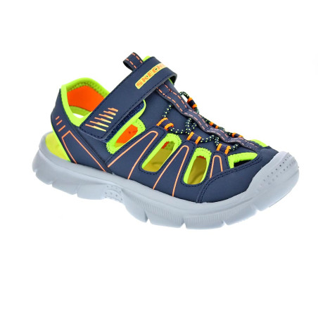 Sandalias Skechers zapatos Niño modelo Relix Valder Azul 