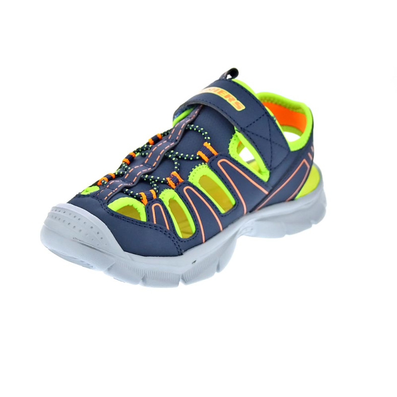 Sandalias Skechers zapatos Niño modelo Relix Valder Azul 