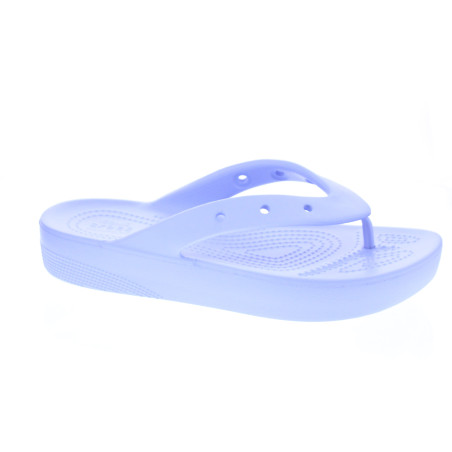 Sandalias Crocs zapatos Mujer modelo Classic Platform Flip Violeta 