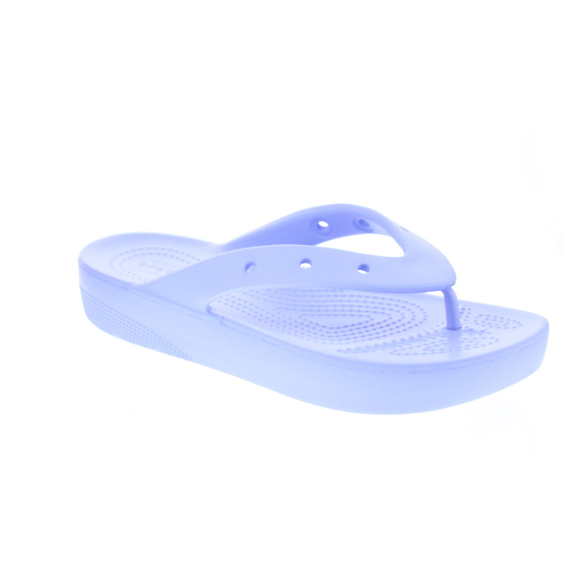 Sandalias Crocs zapatos Mujer modelo Classic Platform Flip Violeta 