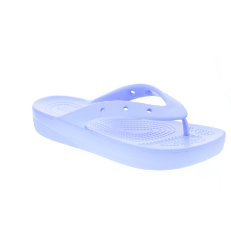 Sandalias Crocs zapatos Mujer modelo Classic Platform Flip Violeta 
