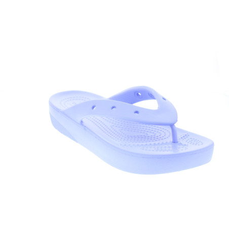 Sandalias Crocs zapatos Mujer modelo Classic Platform Flip Violeta 