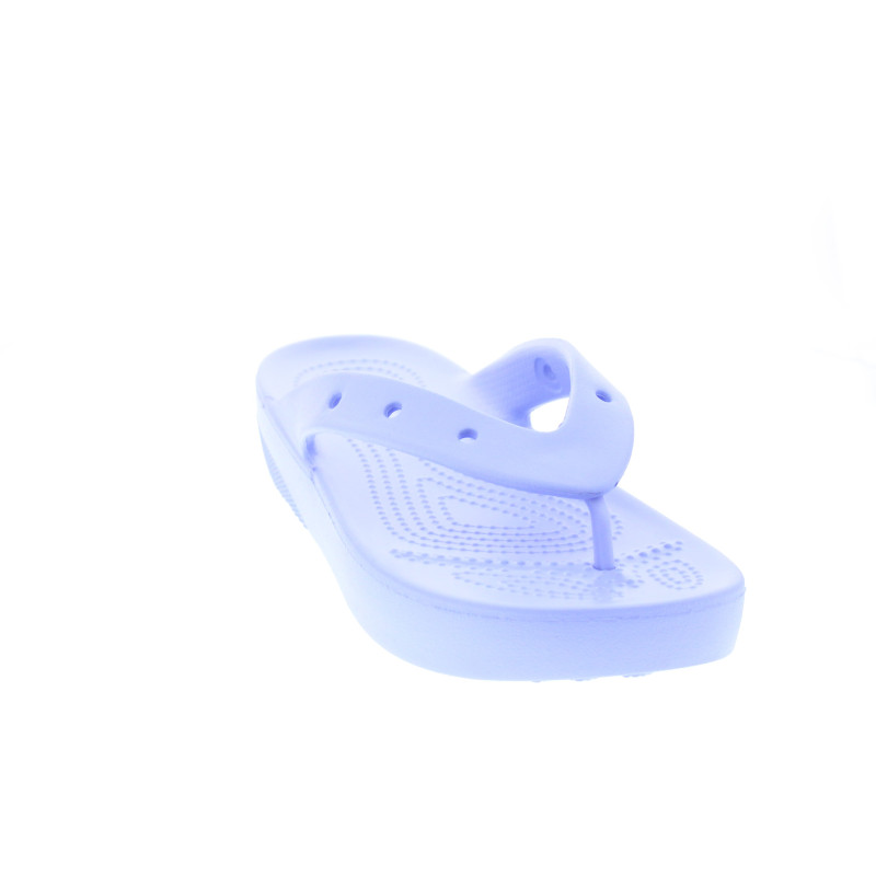 Sandalias Crocs zapatos Mujer modelo Classic Platform Flip Violeta 