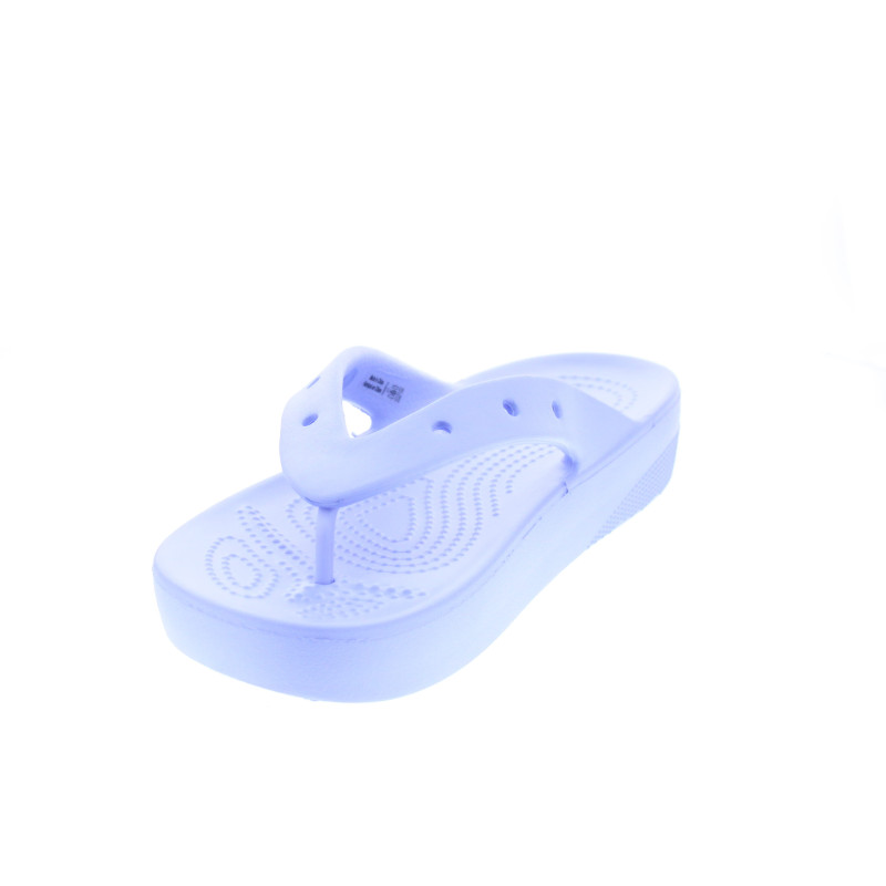 Sandalias Crocs zapatos Mujer modelo Classic Platform Flip Violeta 