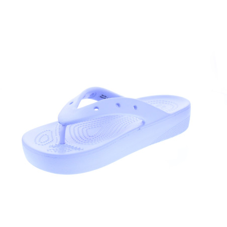 Sandalias Crocs zapatos Mujer modelo Classic Platform Flip Violeta 