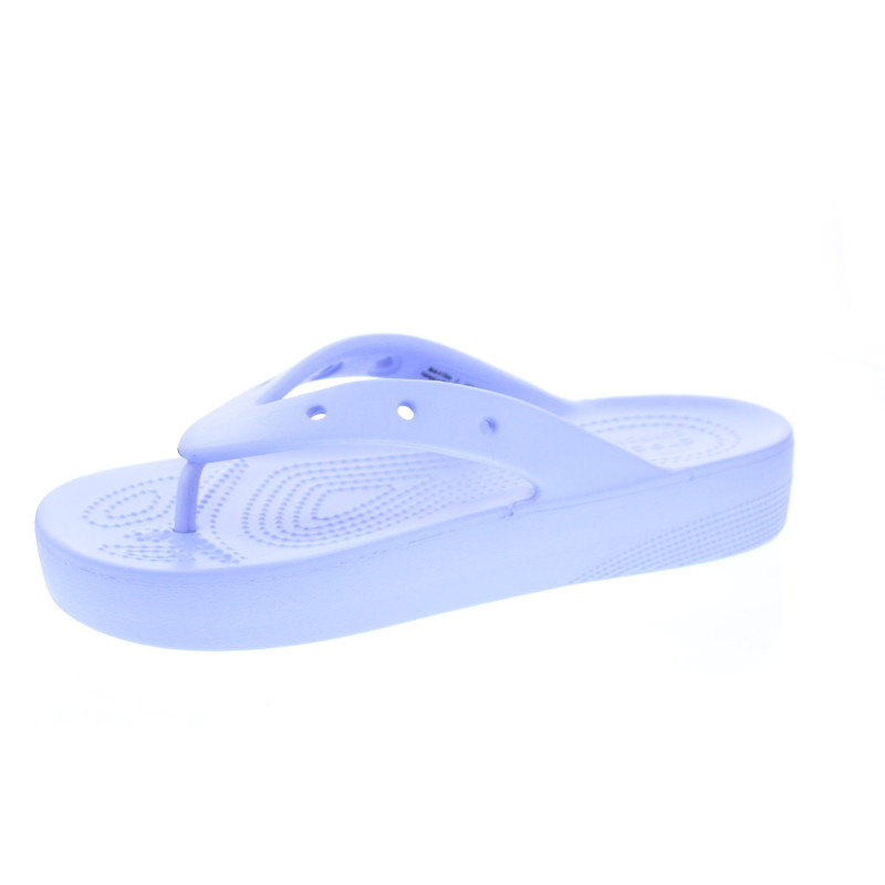 Sandalias Crocs zapatos Mujer modelo Classic Platform Flip Violeta 