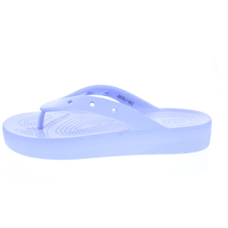 Sandalias Crocs zapatos Mujer modelo Classic Platform Flip Violeta 