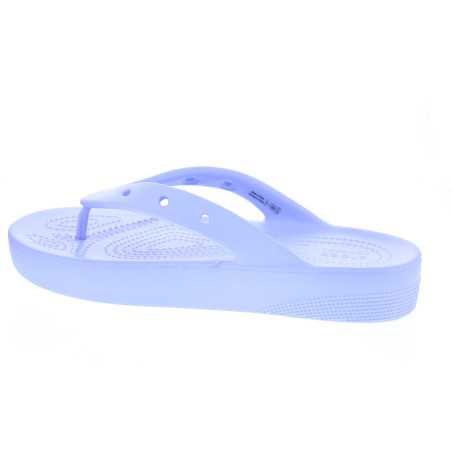 Sandalias Crocs zapatos Mujer modelo Classic Platform Flip Violeta 