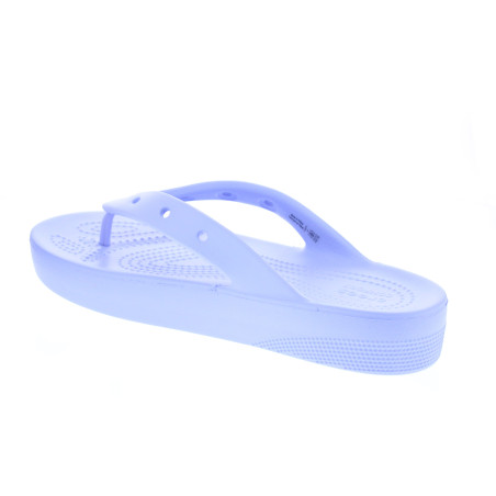 Sandalias Crocs zapatos Mujer modelo Classic Platform Flip Violeta 