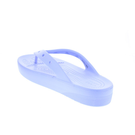 Sandalias Crocs zapatos Mujer modelo Classic Platform Flip Violeta 