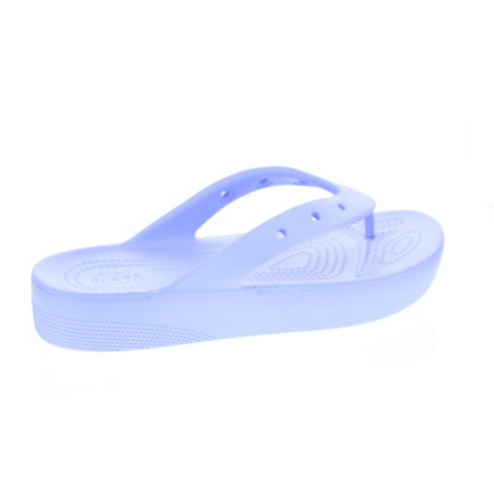 Sandalias Crocs zapatos Mujer modelo Classic Platform Flip Violeta 