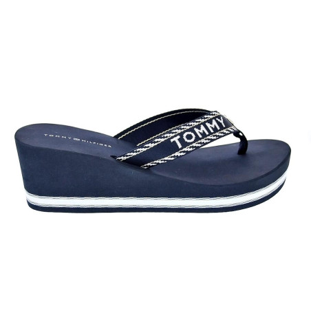 Sandalias Tommy Hilfiger zapatos Mujer modelo Wedge Sandal Azul 